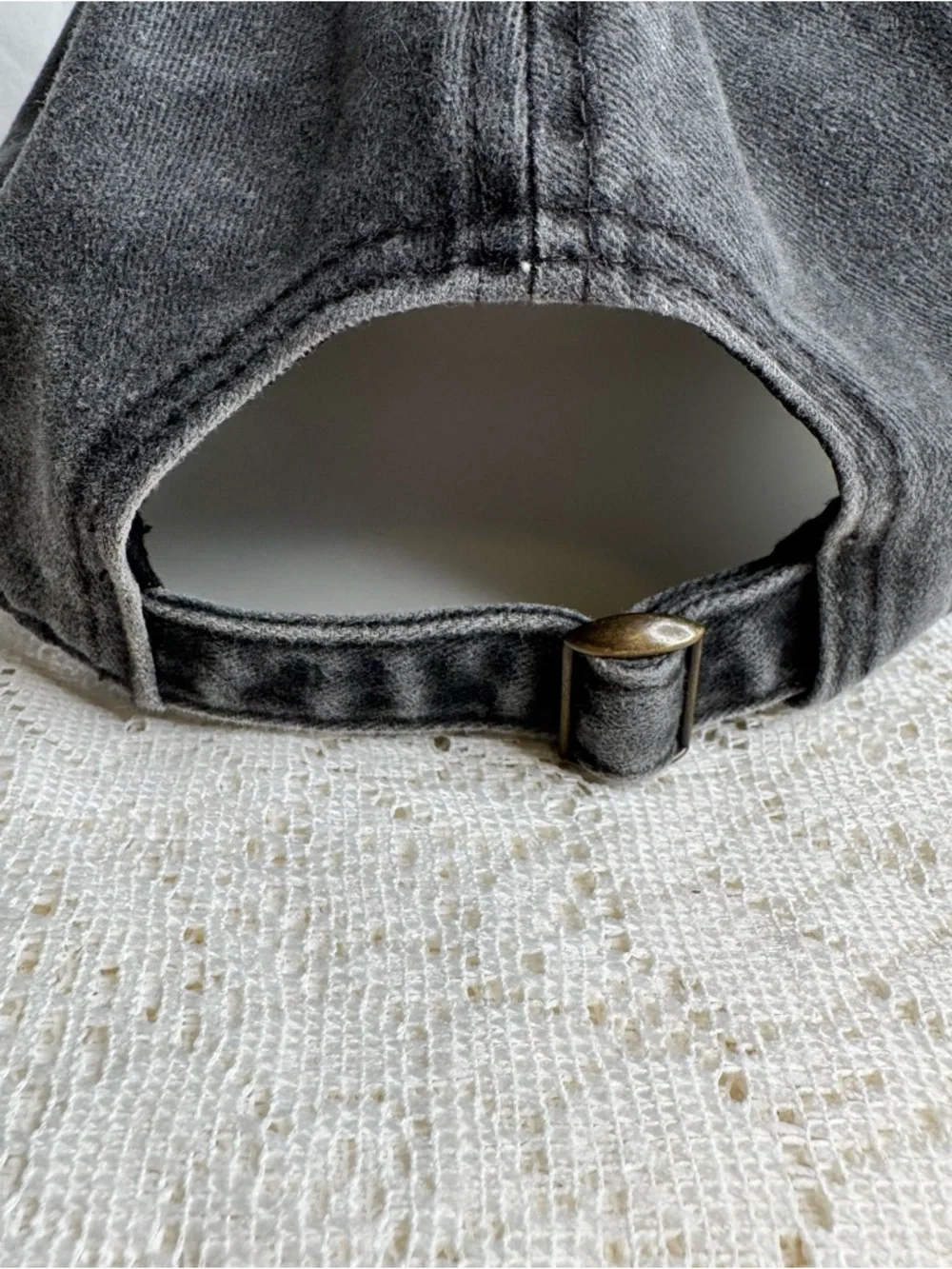 Rae Dunn “Be Kind” Gray Distressed Baseball Cap Adjustable Women’s Hat - Picture 8 of 12